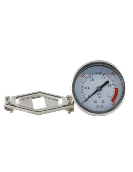 Панельний манометр Raifil PG 0-300 рідконаповнений - 1