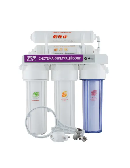 Проточный фильтр под мойку Raifil PU905W5-NOVO5-SOFT, 5 степеней очистки - 1