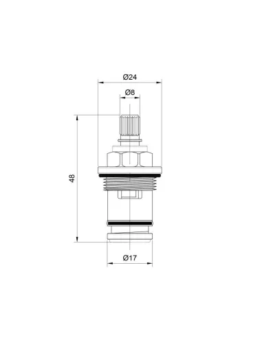 Аквадиммер Lidz BRA 53 01 020 00 New с керамической буксой - 2