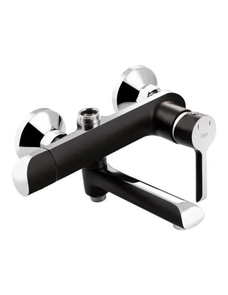 Душевая система с удлиненной стойкой Q-Tap Grand BCR 1004 хром, черная - 3