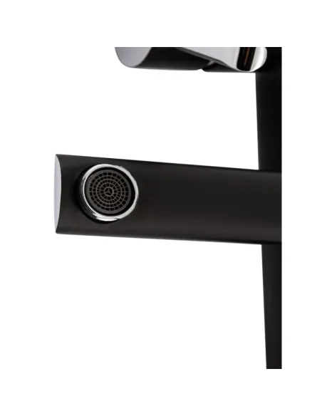 Душевая система с удлиненной стойкой Q-Tap Grand BCR 1004 хром, черная - 5