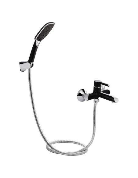 Смеситель для ванны Q-Tap Grand BCR 006, черный, с душевым набором - 1