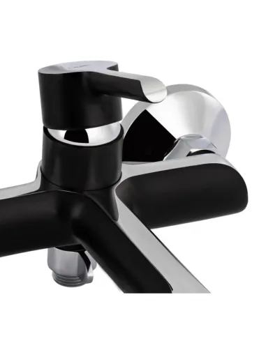 Смеситель для ванны Q-Tap Grand BCR 006, черный, с душевым набором - 4