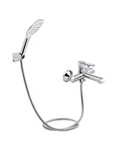 Смеситель для ванны Q-Tap Grand CRM 006, хром, с душевым набором - 1