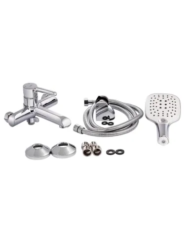 Смеситель для ванны Q-Tap Grand CRM 006, хром, с душевым набором - 8