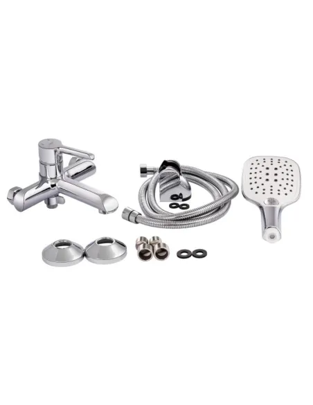 Смеситель для ванны Q-Tap Grand CRM 006, хром, с душевым набором - 8