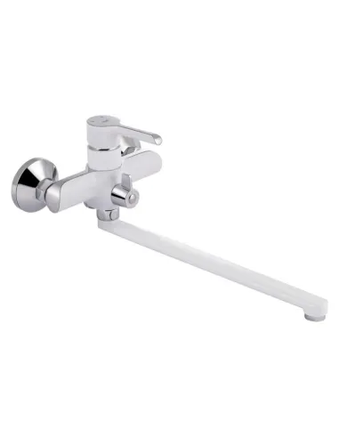 Змішувач для ванни Q-Tap Grand WCR 005, білий, з душовим набором - 3