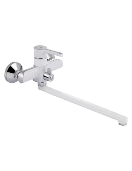 Змішувач для ванни Q-Tap Grand WCR 005, білий, з душовим набором - 3