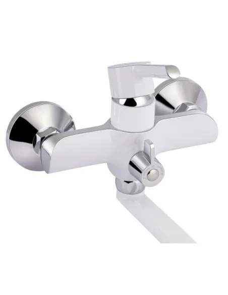 Змішувач для ванни Q-Tap Grand WCR 005, білий, з душовим набором - 4