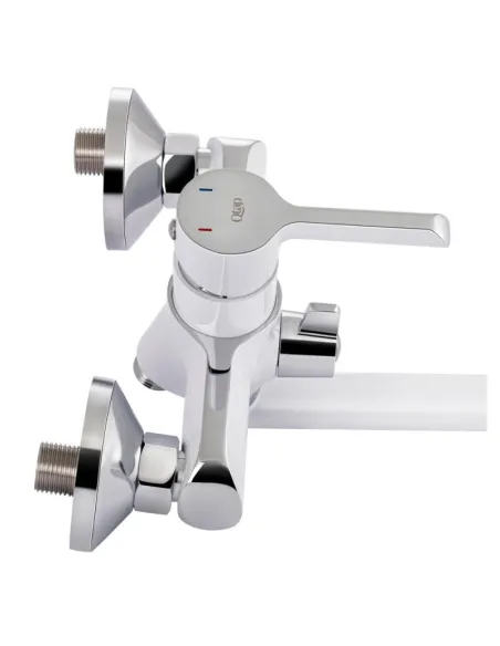 Змішувач для ванни Q-Tap Grand WCR 005, білий, з душовим набором - 5