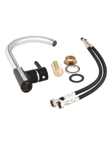 Смеситель для кухни Q-Tap Grand BCR 007F, латунь, хром, черный - 7