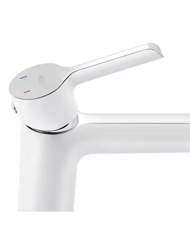 Смеситель для умывальника Q-Tap Grand WCR 001F белый - 4