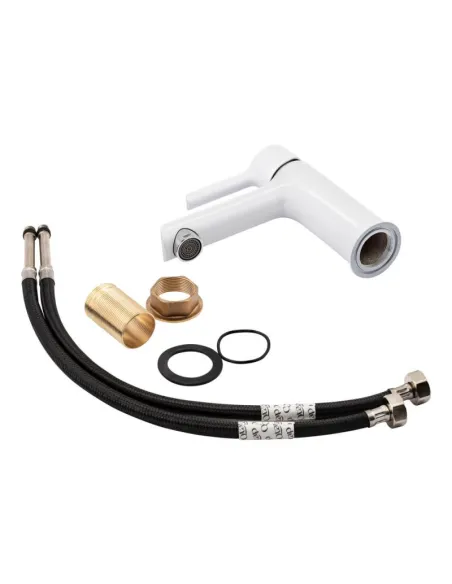 Смеситель для умывальника Q-Tap Grand WCR 001F белый - 6