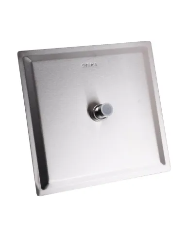 Лейка для верхнего душа квадратная Globus Lux ST-0250-Q нержавеющая сталь, 250х250 мм - 1