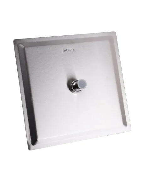 Лейка для верхнего душа квадратная Globus Lux ST-0250-Q нержавеющая сталь, 250х250 мм - 1