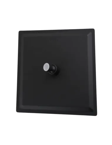 Лейка для верхнего душа квадратная Globus Lux ST-0250-Q-BB черная нержавеющая сталь, 250х250 мм - 3