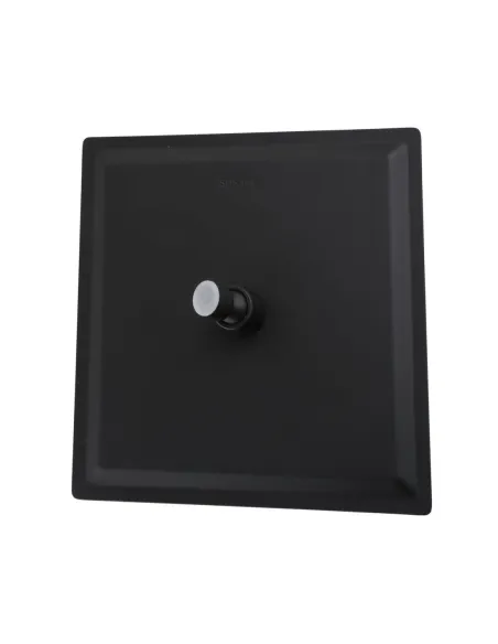 Лейка для верхнего душа квадратная Globus Lux ST-0300-Q-BB черная нержавеющая сталь, 300х300 мм - 3