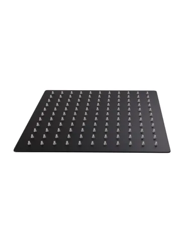 Лейка для верхнего душа квадратная Globus Lux ST-0300-Q-BB черная нержавеющая сталь, 300х300 мм - 4