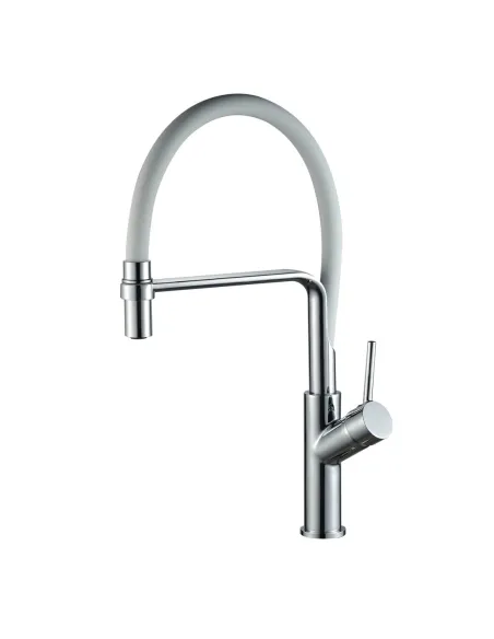 Смеситель для кухни Globus Lux Denver Flex GDF-32-00-03, черный гибкий излив с фиксатором - 1