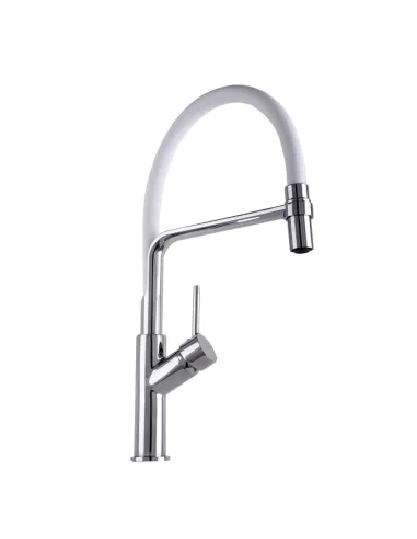 Смеситель для кухни Globus Lux Denver Flex GDF-32-00-03, черный гибкий излив с фиксатором - 2