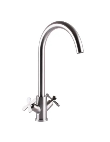 Смеситель для кухни двухвентильный Globus Lux Dukat-8 SD8-203 нержавеющая сталь - 2