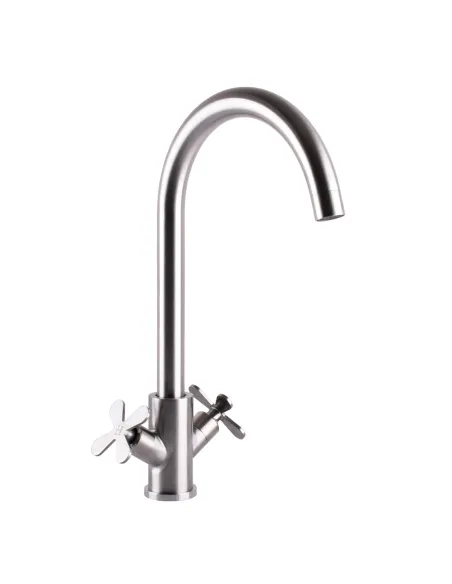 Смеситель для кухни двухвентильный Globus Lux Dukat-8 SD8-203 нержавеющая сталь - 2