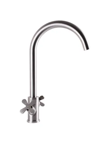 Смеситель для кухни двухвентильный Globus Lux Dukat-8 SD8-203 нержавеющая сталь - 3