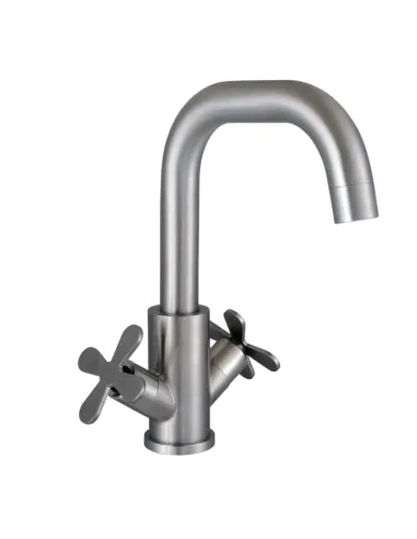 Смеситель для кухни Globus Lux Dukat-8 SD8-101S, нержавеющая сталь, двухвентильный, низкий - 3