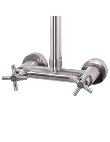 Душевая система Globus Lux Dukat SD4-SH-05 двухвентильная, нержавеющая сталь - 2