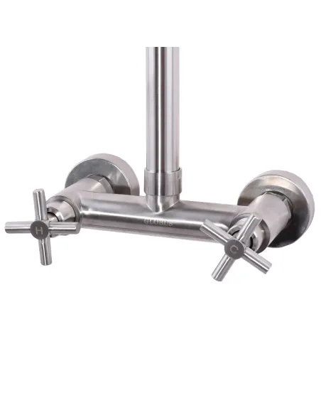 Душевая система Globus Lux Dukat SD4-SH-05 двухвентильная, нержавеющая сталь - 2