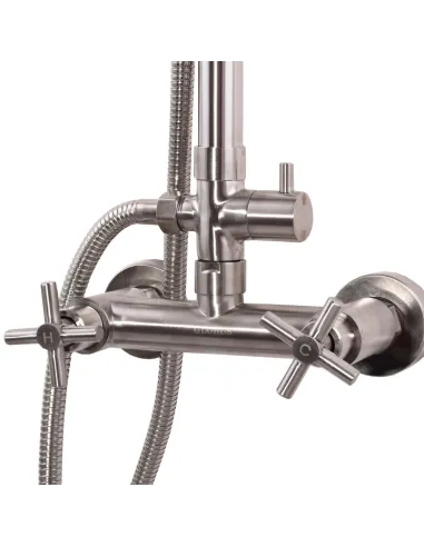 Душевая система Globus Lux Dukat SD4-SH-02 двухвентильная, нержавеющая сталь - 2