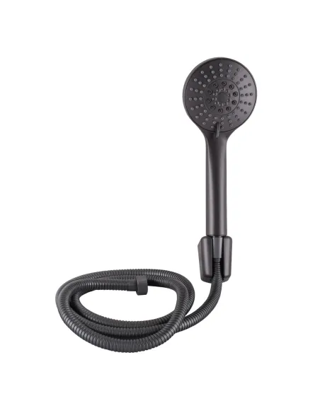 Смеситель для душа наружного монтажа Globus Lux Milano GLM-105N-11-Graphite черный хром, с душевым набором - 4