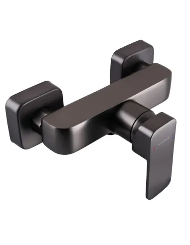 Смеситель для душа наружного монтажа Globus Lux Milano GLM-105N-11-Graphite черный хром, с душевым набором - 5