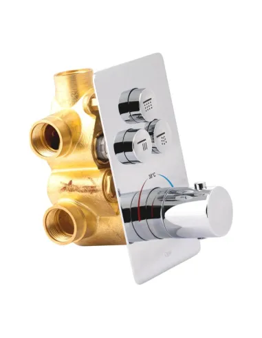 Змішувач для душу термостатичний Q-Tap Votice 6443T105NKC, прихований монтаж - 3