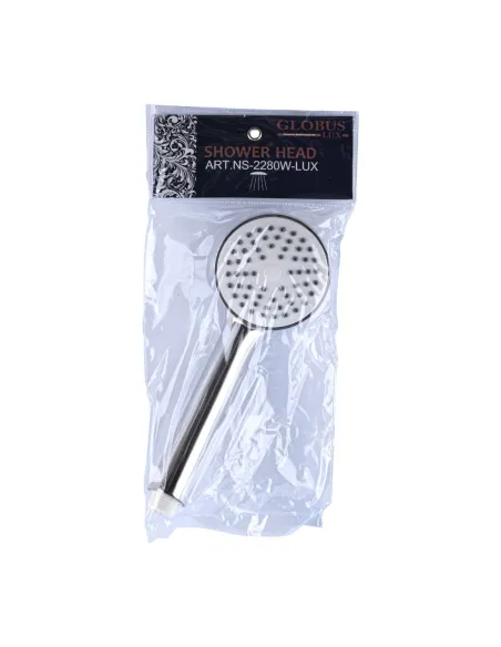 Лійка для душу Globus Lux NS-2280W-P біла, один режим, пластик - 2
