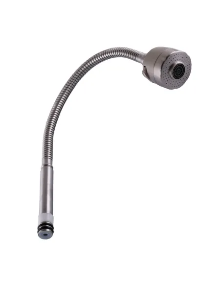 Излив гибкий для смесителя Globus Lux S103A, нержавеющая сталь с душевой насадкой - 1