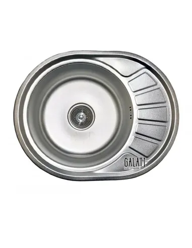 Кухонна мийка кругла Romzha Taleyta Nova Textură 570x450x180, 0.8мм - 1