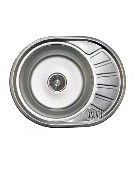 Кухонна мийка кругла Romzha Taleyta Nova Textură 570x450x180, 0.8мм - 1