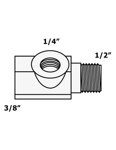 Адаптер Raifil AD-4PP-3W 0,5х0,25х0,37 дюйма - 3