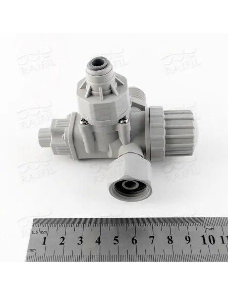 Адаптер с редуктором Raifil 1832-C, 0.5х0.25 дюйма, с кнопкой - 1