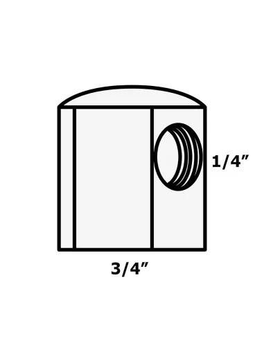 Заглушка на бак Raifil J-D004 0,75 х0, 25 дюйма - 3