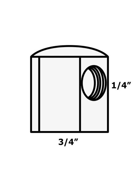 Заглушка на бак Raifil J-D004 0,75 х0, 25 дюйма - 3