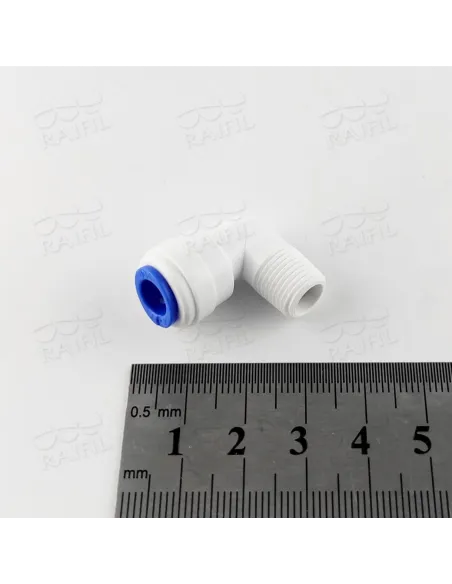 Зворотний клапан Raifil CV-02-2SS-EZ-D, 0.12х0.25 дюйма, кутовий - 1