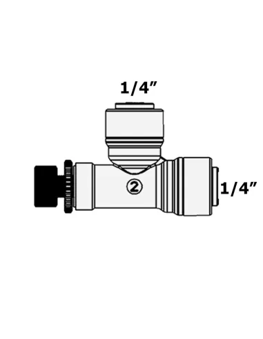 Регулятор потока механический Raifil 1819-A 0,25 дюйма - 3
