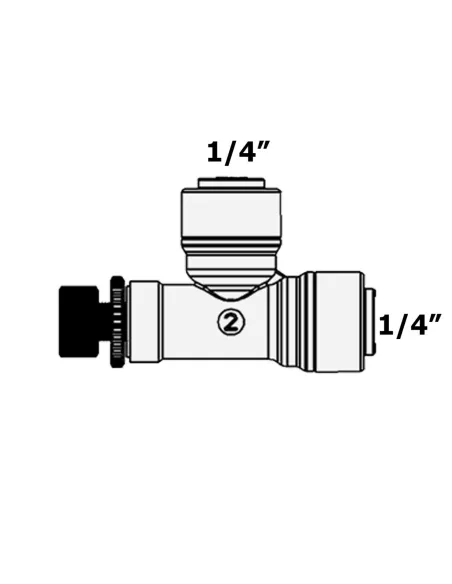 Регулятор потока механический Raifil 1819-A 0,25 дюйма - 3