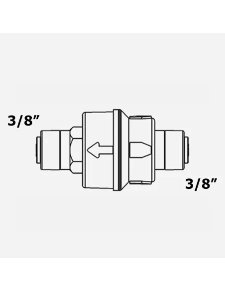 Редуктор тиску Raifil 1830-D 0,37 дюйма, нерегульований - 3