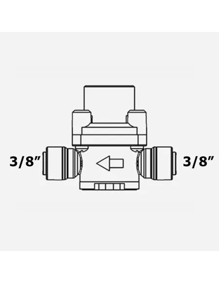 Редуктор для регулировки давления Raifil 1830-В 0,37 дюйма - 3
