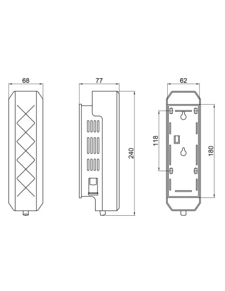 Дозатор рідкого мила Q-Tap Davcovac Mydla DM350CP1 настінний - 2