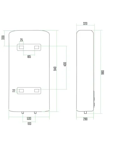 Бойлер Thermo Alliance DT80V20G(PD)/2 80 л, 2 кВт, мокрый тэн - 2