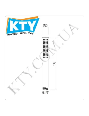 Ручной душ с антиизвестковым покрытием Tres Tub 034.116.01 хром - 2